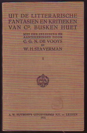 Image for Uit de Litterarische Fantasien en Kritieken van Cd. Busken-Huet, I