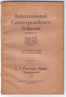 Image for L.N./L. N. Passenger Brake Equipment, Instruction Paper with Examination Questions