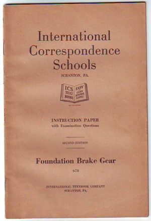 Image for Foundation Brake Gear, Instruction Paper with Examination Questions