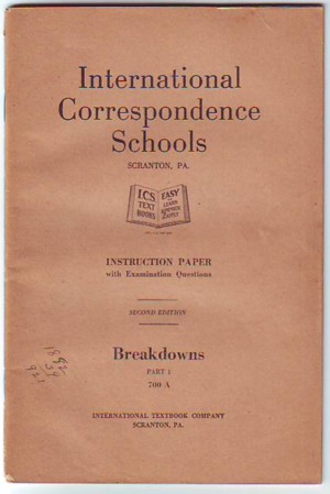 Image for Breakdowns, Part 1, Instruction Paper with Examination Questions