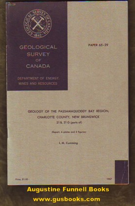 Geology of the Passamaquoddy Bay Region, Charlotte County, New Brunswick Image for Geology of the Passamaquoddy Bay Region, Charlotte County, New Brunswick