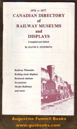 Image for 1976 - 1977 Canadian Directory of Railway Museums and Displays
