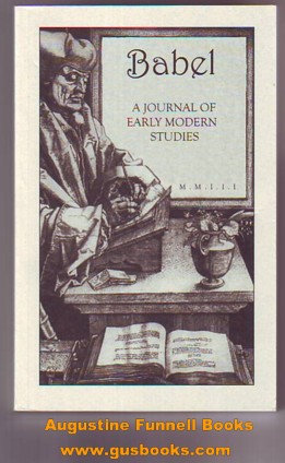 Image for BABEL, A Journal of Early Modern Studies, Volume II (signed)