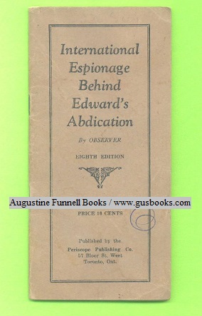 Image for International Espionage Behind Edward's Abdication