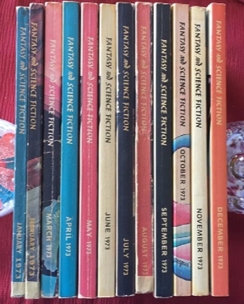 Image for The Magazine of Fantasy and Science Fiction January through December 1973, (12 issues) (signed)