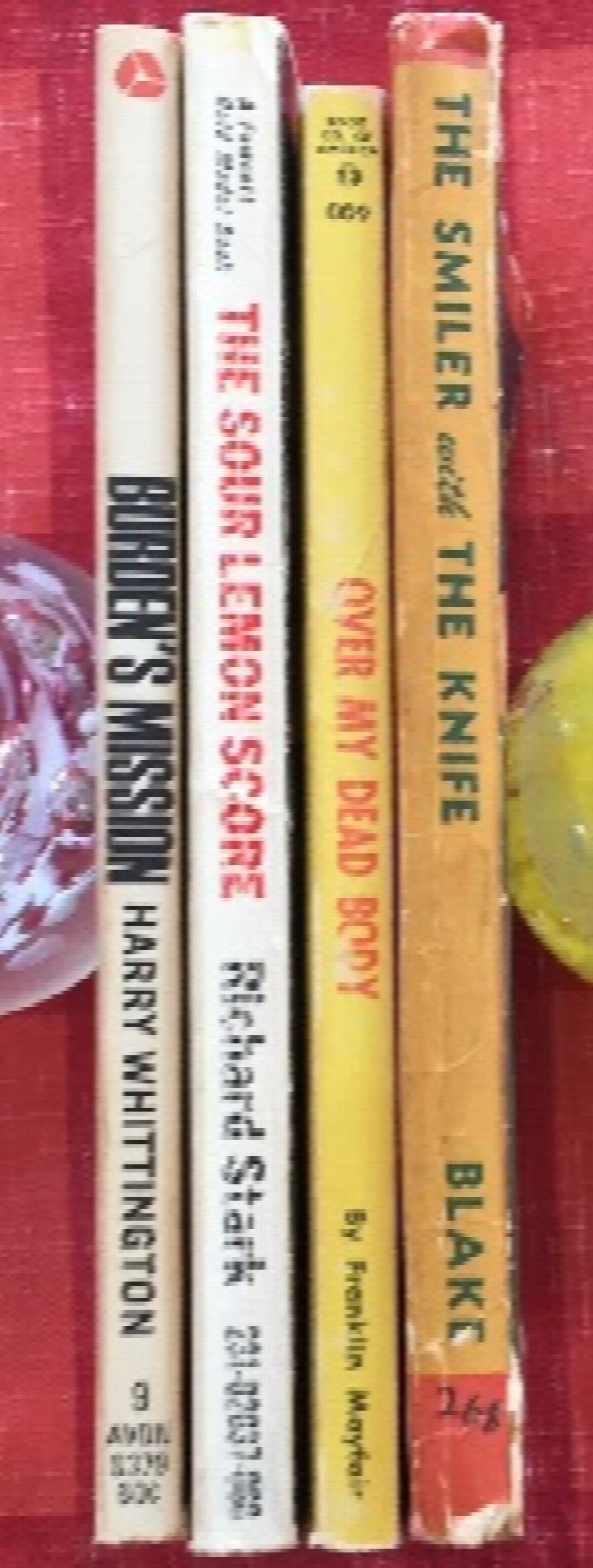 Image for An AFB 4-book mystery multi-pack:  The Smiler and the Knife, Over My Dead Body, The Sour Lemon Score, Burden's Mission