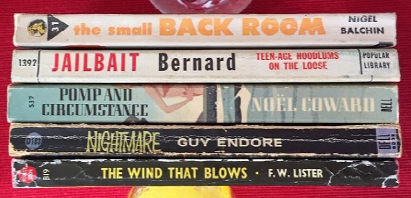Image for An AFB 5-book fiction multi-pack:  The Small Back Room, Jailbait, Pomp and Circumstance, Nightmare, The Wind That Blows