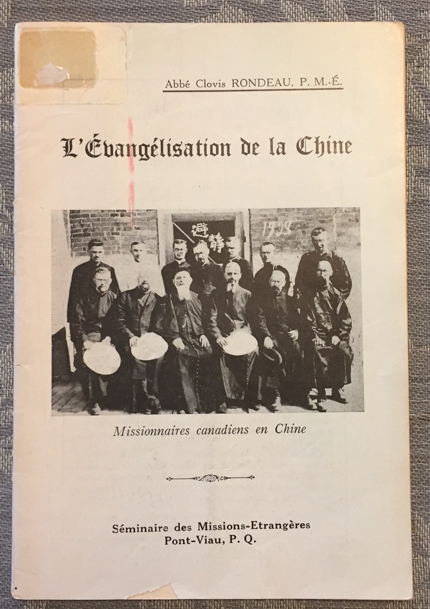 L'Evangelisation de la Chine