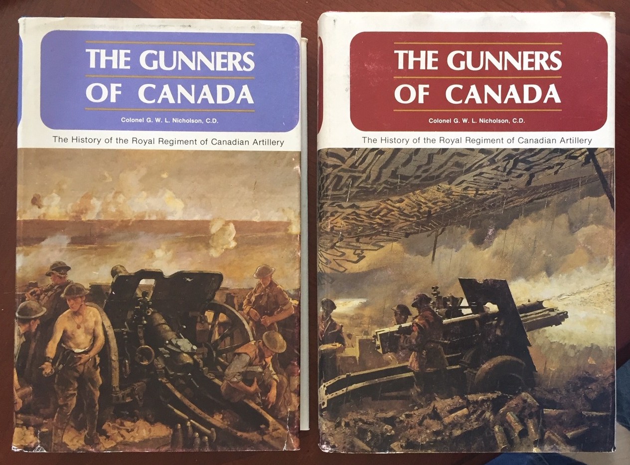 THE GUNNERS OF CANADA, The History of the Royal Regiment of Canadian Artillery, Volume I, 1534-1919, Volume II, 1919-1967