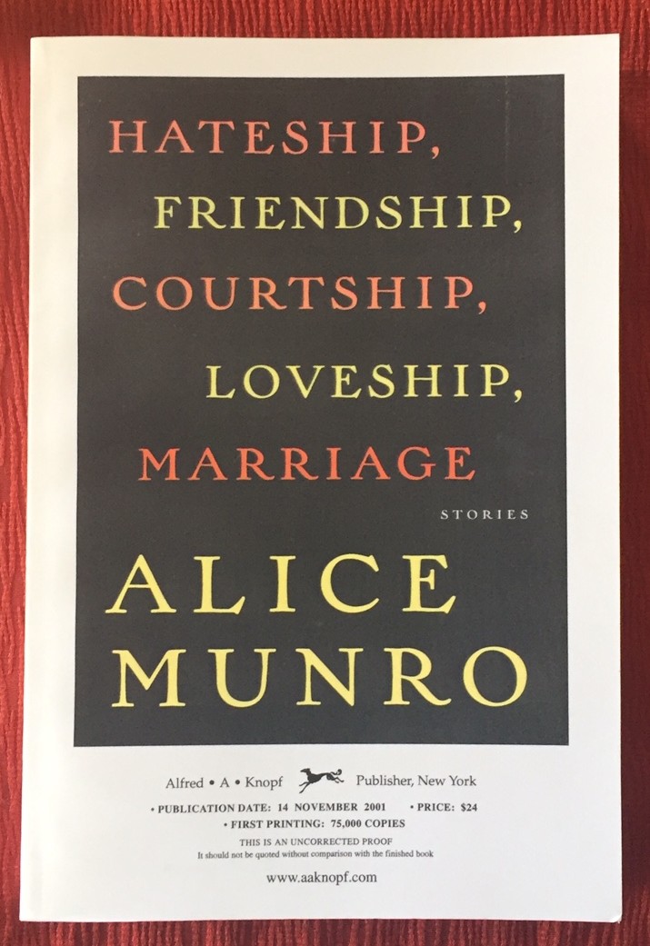 Hateship, Friendship, Courtship, Loveship, Marriage