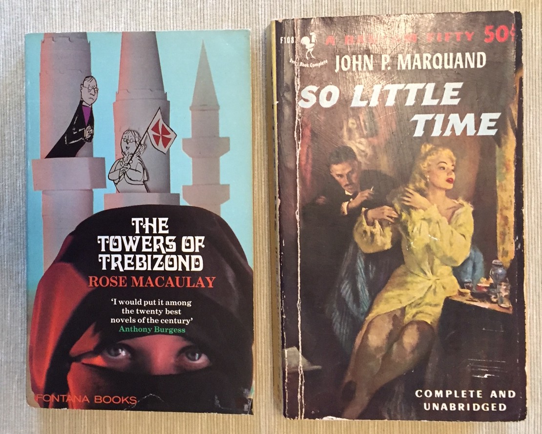 An AFB 4-book Fiction multi-pack: The Towers of Trebizond; So Little Time; Betrayed by Rita Hayworth; The Departure