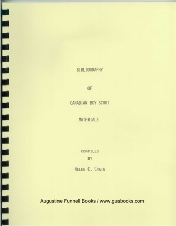 Image for Bibliography of Canadian Boy Scout Materials